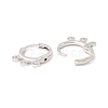 Brass Huggie Hoop Earring Findings KK-A158-02P-2