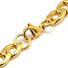 304 Stainless Steel Curb Chain/Twisted Chain Bracelets STAS-A028-B125G-2