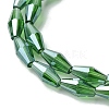Transparent Electroplate Glass Beads Strands GLAA-K064-05A-PL05-3