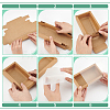 Foldable Paper Drawer Boxes with Clear Plastic Cover LS-CON-WH0095-68A-05-4