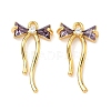 Brass Micro Pave Cubic Zirconia Pendants KK-A281-10G-01-1