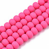 Handmade Polymer Clay Beads Strands X-CLAY-N008-053-09-1