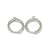 Brass Huggie Hoop Earring Findings LS-PALLOY-F249-19P-1