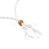 Braided Waxed Cord Empty Macrame Pouch Slider Necklace Making FIND-C061-01H-2