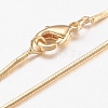 Brass Snake Chain Necklaces X-MAK-L009-01G-1