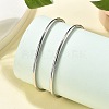 304 Stainless Steel Cuff Bangles for Women Men STAS-B082-08P-3