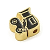 Rack Plating Brass Enamel Beads KK-U029-22G-10-2