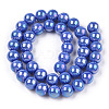 Electroplate Opaque Glass Beads Strands GLAA-T032-P6mm-AB11-2