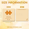 Wooden Commemorative Cards WOOD-WH0040-008-2