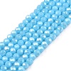 Electroplate Glass Beads Strands EGLA-A044-P1mm-A08-1