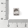 Tarnish Resistant 201 Stainless Steel European Beads STAS-M058-01Q-P-3