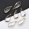 Transparent Glass Pendants GLAA-N038-10-3