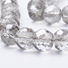 Electroplated Glass Beads Strands EGLA-Q092-10mm-A05-3