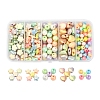 260Pcs 5 Style Spray Painted Opaque Acrylic Beads SACR-YW0001-32-1