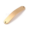 304 Stainless Steel Brushed Curved Rectangle Connector Charms LS-STAS-R222-03G-2
