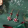 Glass Seed Beads Dnagle Earrings EJEW-MZ00501-05-1