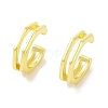 Brass Cuff Earrings for Women EJEW-I305-39G-1