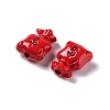 Spray Painted Alloy Bead PALLOY-H134-45-2
