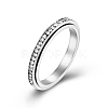 Clear Cubic Zirconia Rotating Finger Ring PW-WG37758-03-1
