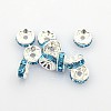 Brass Grade A Rhinestone Spacer Beads RB-A004-11-1
