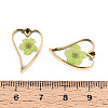 304 Stainless Steel Epoxy Resin Pendants STAS-T072-34-4