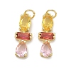 Brass Micro Pave Cubic Zirconia Pendants KK-H259-12B-G01-1