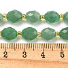Natural Gemstone Green Aventurine Beads Strands G-N342-56-5