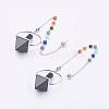 Chakra Gemstone Pyramid Dowsing Pendulums G-F515-01C-1