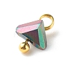 Electroplate Glass Charms PALLOY-JF00821-02-5