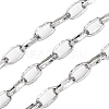 304 Stainless Steel Textured Cable Chains STAS-P386-10P-1