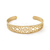 304 Stainless Steel Cuff Bangles BJEW-M234-03G-2