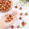 120Pcs Round Natural Wood Beads WOOD-OC0001-85-LF-2
