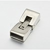 Smooth 304 Stainless Steel Watch Band Clasps STAS-E073-09-2