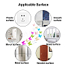 6 Sets 6 Colors PVC Mirror Wall Stickers DIY-GA0002-03-5