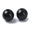 Wood Large Hole European Beads WOOD-D027-01B-1