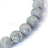 Frosted Natural Polychrome Jasper/Picasso Stone/Picasso Jasper Beads Strands LS-G-E334-6mm-24-2