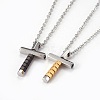 304 Stainless Steel Pendant Necklaces NJEW-O112-10-1