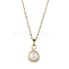 Natural Cultured Freshwater Pearl Pendant Necklaces NJEW-JN04685-2