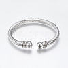 Tarnish Resistant 304 Stainless Steel Torque Bangles BJEW-G584-05B-2