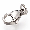 Tarnish Resistant 304 Stainless Steel Lobster Claw Clasps X-STAS-G240-01C-P-4
