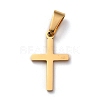304 Stainless Steel Pendants STAS-P253-09G-1