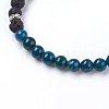 Natural Apatite Stretch Bracelets BJEW-JB03739-03-2