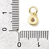 Brass Cubic Zirconia Charms KK-G554-02B-03-3