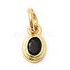 Brass Cubic Zirconia Charms KK-G554-02A-05-1