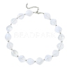 Rhombus Acrylic Beaded Necklaces for Women NJEW-JN06026-2
