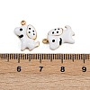 304 Stainless Steel Enamel Pendants STAS-P410-35B-G-3