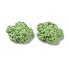 Peach Blossom Handmade Crochet Cotton Ornament Accessories AJEW-WH0326-53N-2
