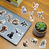 50Pcs Animal PVC Self-Adhesive Cartoon Stickers STIC-B001-04-7
