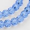Transparent Glass Bead Strands GLAA-G013-10mm-25-3