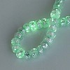 Luminous Handmade Silver Foil Glass Beads Strands FOIL-N029-02B-05-2